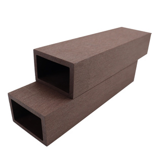 Tube en <span class=keywords><strong>bois</strong></span> composite carré creux extérieur en <span class=keywords><strong>bois</strong></span> composite étanche 70*50mm pour décoration extérieure - Product Image 6