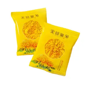 Té de sabor a hierbas de la mejor calidad, té de flores comestibles secas de crisantemo emperador dorado con etiqueta privada, bueno para la salud
