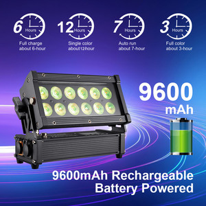 Ip65 12x18W Led rgbwa UV 6in1 không thấm nước rửa đám cưới sân khấu mệnh không dây DMX LED pin uplight - Product Image 3
