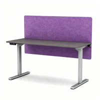 Cloison acoustique de bureau certifiée TUV, fixation par pince, en fibre de polyester NRC 0.9 ASTM E84 Eco