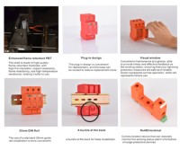 LEIKEXING parafoudre étanche dc T2 2P 1500V parafoudre système de surveillance plug-in spd