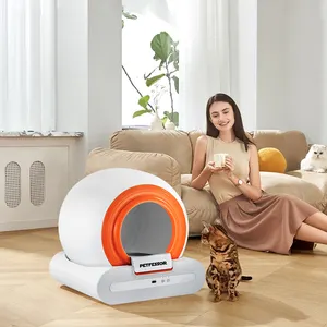 Venda por atacado de suprimentos para animais de estimação inteligente de fábrica personalizado com banheiro inteligente para gatos OEM/ODM caixa de areia inteligente personalizada para gatos