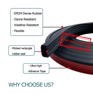 Bande d'étanchéité en mousse <span class=keywords><strong>de</strong></span> caoutchouc EPDM auto-adhésive, insonorisante, anti-vent et anti-poussière, pour fenêtres en verre et portes <span class=keywords><strong>de</strong></span> <span class=keywords><strong>garage</strong></span> - Product Image 5