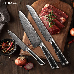 سكين طاه ياباني تصميم جديد عالي الطلب 9-داماكوس VG10 مقبض ساطور لحم Cleaver G10 - Product Image 6