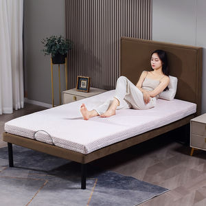 <span class=keywords><strong>Cama</strong></span> de listón eléctrica con <span class=keywords><strong>motor</strong></span> Okin de abedul libre de cero Control por cable inteligente moderno con cabecero desmontable - Product Image 2