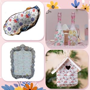 20 confezioni personalizzate <span class=keywords><strong>tovaglioli</strong></span> floreali assortiti <span class=keywords><strong>Decoupage</strong></span> Toile <span class=keywords><strong>tovaglioli</strong></span> floreali 20 stili 6.5 bella carta decorativa Cocktail - Product Image 5