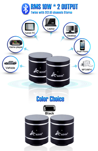 Newadin D5+ 20W 360 Degree Surround Sound Metal Portable <strong>Speaker</strong> with Built-in Mic - Product Image 4