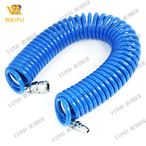 Polyurethane Tube PU Spring Coil Hose Pneumatic Colorful Spiral Hose plastic spiral hose