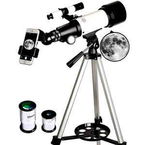 Habo/Habo 70mm Ouverture 400mm Réfracteur Astronomique Télescope pour Enfants Débutants Trépied en Métal Adaptateur de <span class=keywords><strong>Téléphone</strong></span> <span class=keywords><strong>Sans</strong></span> <span class=keywords><strong>Fil</strong></span> FMC - Product Image 5
