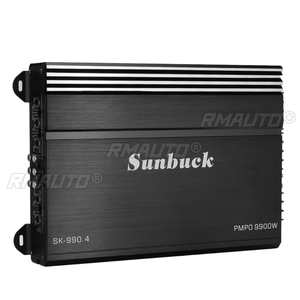 Amplificateur de voiture 12V 9900W, multicanal, puissant, subwoofer audio pour voiture, amplificateur stéréo de puissance pour véhicule en alliage d'aluminium, amplificateurs de son pour voiture - Product Image 1