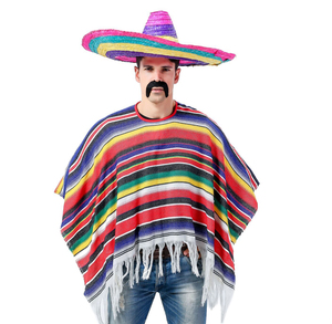 Venta al por Mayor de Capas Mexicanas de Cachemira Tejida y Colorida, Suaves y Unisex, con Descuento - Product Image 3
