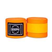 GINGPAI Lot de 2 Bandages de Boxe Élastiques et Respirants Muay Thai, Supports pour Poignets Kickboxing MMA Sanda Taekwondo 1,5/3/5M