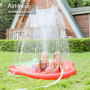 夏季户外草莓水上玩具后院喷泉喷淋垫儿童洒水器防滑溅垫婴儿喷水游戏垫