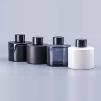 Bouteille en verre de diffuseur d'arôme de roseau de parfum rond vide de parfum de bureau à domicile de 100mL
