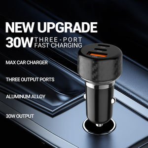 Adaptor Pengisi Daya Ponsel Cepat PD QC Dual <span class=keywords><strong>2</strong></span> <span class=keywords><strong>3</strong></span> Port Usb-C Usb Tipe C 30w 48w 60w Pengisi Daya Mobil - Product Image 5