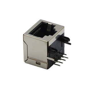 JISJACK 8 puertos Dual <span class=keywords><strong>RJ45</strong></span> Conector hembra Vertical <span class=keywords><strong>RJ45</strong></span> Jack para conectividad Ethernet - Product Image 5