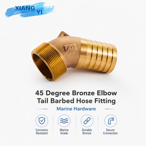 Codo de Conexión de 3/4"*3/4" 45 Grados ° Conector marino macho con púas para tubería, adaptador marino para barco/yate, fabricado en TAIWAN - Product Image 6