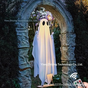 Grande Decorazione Fantasma Sospeso Luminoso per <span class=keywords><strong>Esterni</strong></span>, Adorabile Addobbo di <span class=keywords><strong>Halloween</strong></span> per Portico/Giardino - Product Image 3