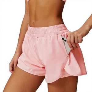 Breathable Athletic Workout Gym Sports <b>Shorts</b> for Training and Yoga Elastic Waist Wholesale Women's Athletic <b>Shorts</b> Manufacturer - Product Image 1