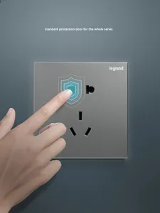 Đối với Legrand yijing sâu Cát bạc màu xám chuyển đổi ổ cắm Bảng điều khiển hai-ba cắm hộ gia đình USB tường 86 loại 16A max 250V IP20 cho - Product Image 3