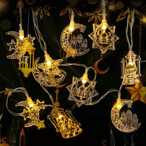 Guirnalda de Luces LED de Estrellas Lunares, Decoración de Ramadán EID Mubarak, Iluminación Decorativa, Luces LED para Fiestas - Product Image 2