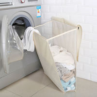 Panier à linge mural pliable grande capacité, organisateur de rangement multi-usages pour la maison et le dortoir