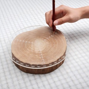 Buscador <span class=keywords><strong>de</strong></span> centro redondo Compas regla 300mm/11,8 pulgadas calibre circular <span class=keywords><strong>de</strong></span> acrílico transparente para torneros <span class=keywords><strong>de</strong></span> madera torno trabajo escala clara y precisa Ce - Product Image 1