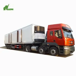 Bon compresseur Transport des aliments Nouveau 3 essieux 60 tonnes Conteneur réfrigéré Cargo Trailer