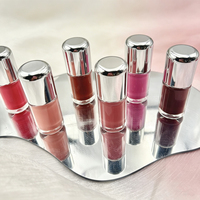 Gloss à lèvres personnalisé avec logo couleur, marque privée, sans cruauté, effet miroir, hydratant, non collant, cosmétiques pour les lèvres, vente en gros OEM