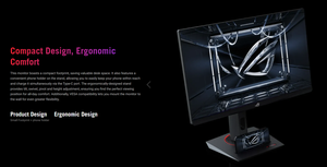 Monitor para Juegos ASUS ROG Strix XG259CMS de 24.5 Pulgadas FHD 310Hz Fast IPS 1ms GTG Compatible con NVIDIA G-SYNC HDR10 Pantalla de Escritorio - Product Image 2