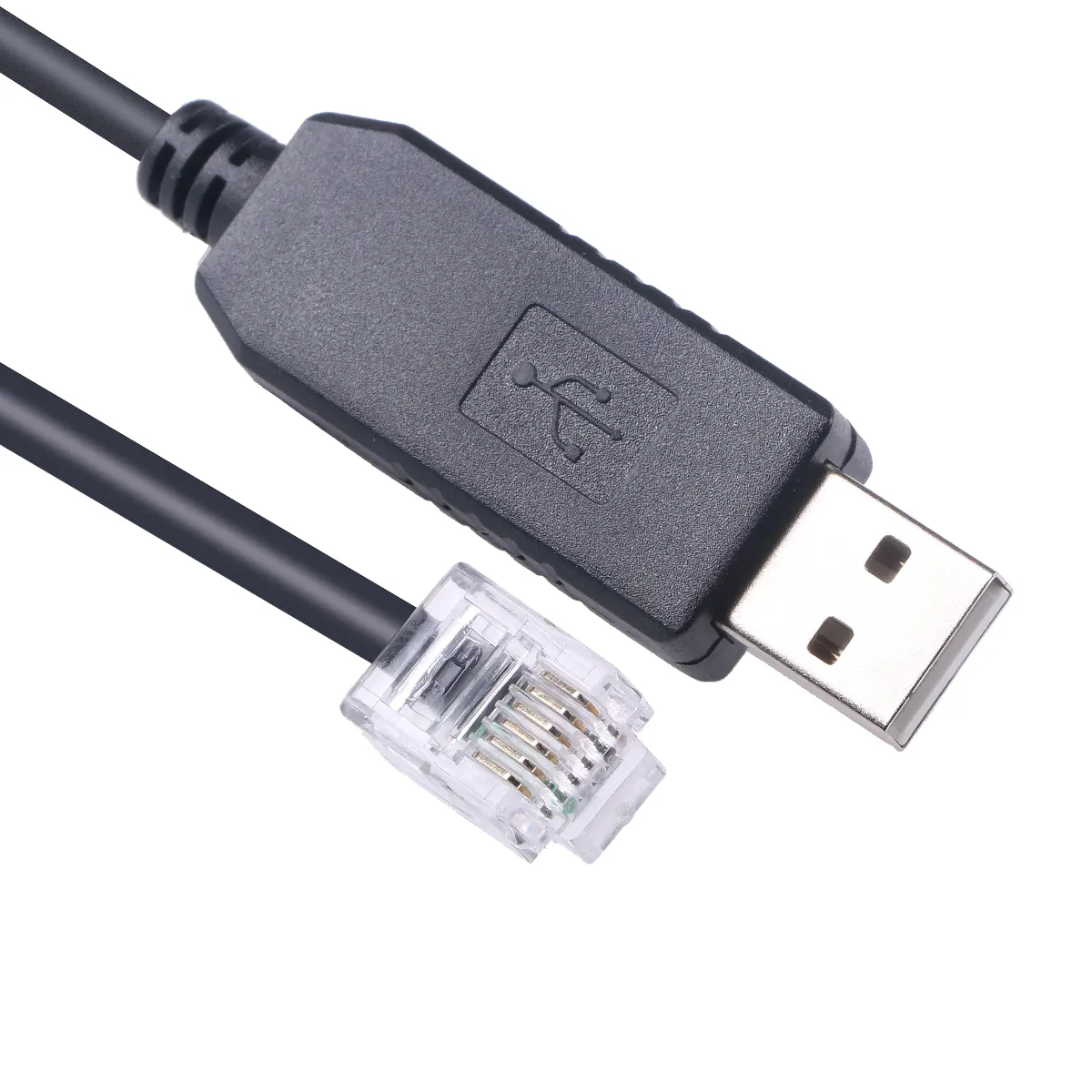 Kabel seri USB untuk Hirschmann Managed Switch V.24 konfigurasi manajemen, RS232 seri ke RJ11 kabel komunikasi