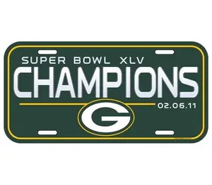 Custom 15X30Cm Green Bay Packers Voetbal Kentekenplaat Voor Auto Decoratie