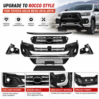 Kit de modernisation avant pour Toyota Hilux Revo 2016-18, conversion en Rocco, pare-chocs non peint en plastique PP, pièces de carrosserie, vente en gros
