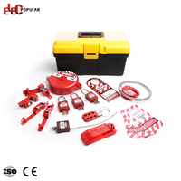 Kit de cadenas de sécurité isolés OSHA avec étiquette d'inspection pour la mise à l'épreuve des câbles industriels