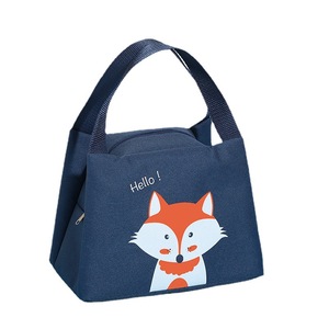 Cute Animal Cartoon Lunch Bag Insulated For Students Office Outings Blue <b>Bear</b> <b>Pink</b> Kitten White Elephant - Product Image 5