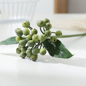 <span class=keywords><strong>H886</strong></span> Ramilletes de Flores y Frutas Artificiales de Estilo Europeo, Decoraciones Navideñas y Accesorios Florales, Arándanos, Peonías, Bayas - Product Image 3