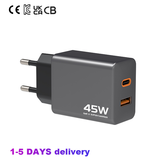 OEM ODM 45W Original Portable USB Type C Charger Fast Wall and Phone Charger for Samsung Electric with PD Function