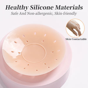Женские многоразовые лепестки груди, полный охват, телесный силиконовый клей, бесшовные соски, пикантные соски, защита кожи сосков - Product Image 3