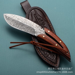 Cuchillo de supervivencia para exteriores con hoja fija de alta dureza, pequeño y afilado, para camping y bushcraft, compatible con Dropshipping en Shopify. - Product Image 2