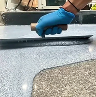 Revêtement de sol autolissant en sable coloré époxy, haute brillance, résistant aux produits chimiques, longue durée de vie, pour atelier propre d'usine pharmaceutique