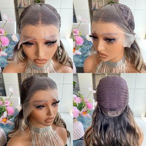 วิกผมสังเคราะห์แบบลูกไม้โปร่งใส 13x4 คุณภาพสูง ทนความร้อน เส้นใยเรียบเนียน แบบลอน ราคาส่งจากโรงงาน - Product Image 6