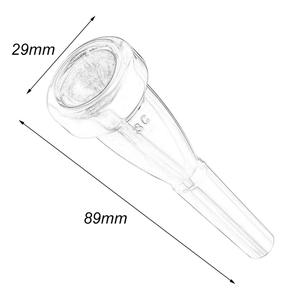 Boquilla de trompeta, piezas de instrumentos musicales profesionales, tamaño 3C, gran oferta para piezas de ejercitador para principiantes de <span class=keywords><strong>Bach</strong></span> - Product Image 5