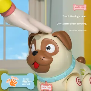 Çocuklar İçin Karikatür Elektrikli Köpek Oyuncak, Çalıştırılabilir Yürüyen Elektrikli Köpek, Sprey, Osuruk, Şarkı Söyleyen, Dans Eden Hayvan Oyuncak, Işıklı Müzikli - Product Image 4