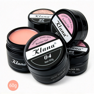 Gel Constructeur 3-en-1 Anti-écoulement 60g Grand Pot Salon Gel d'Extension d'Ongles UV LED Soak Off Gel de Modelage d'Ongles KLANA – Disponible en OEM - Product Image 3