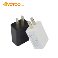 Adaptador de Corriente de Pared de Alta Calidad con Puerto USB, Salida de 1A a 2A, Cargador de Teléfono Móvil, Adaptador USB Tipo C