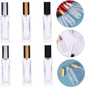 Flacons de parfum en verre transparent carrés avec bouchon à vis, impression gratuite, fabrication sur mesure, les moins chers, 5, 10, 15, 30, 50, 100 ml - Product Image 4