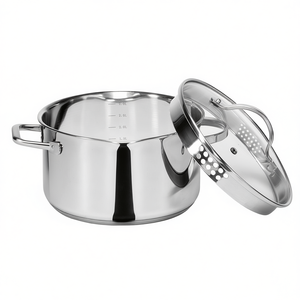 <b>Saucepan</b> With Spout 5 L 24 Cm Stainless Steel Soup Stock Pot - Product Image 2