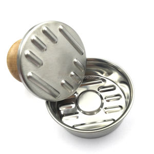 Outils de gadgets de cuisine durables Manche en bois léger Presse à <span class=keywords><strong>hamburger</strong></span> ronde pour petit café Burger Shop Usage domestique - Product Image 5