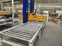 Machine à palettiser automatique réglable en acier inoxydable, lignes d'emballage, nouvelle usine de fabrication alimentaire, haute capacité de charge, métal