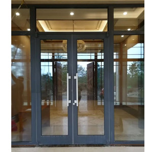 Puerta <span class=keywords><strong>de</strong></span> Entrada <span class=keywords><strong>de</strong></span> Vidrio Francés con Marco <span class=keywords><strong>de</strong></span> Aluminio Personalizado a Precio <span class=keywords><strong>de</strong></span> Fábrica para Villa, Hotel Decorativo, Edificio Comercial, Oficina - Product Image 3